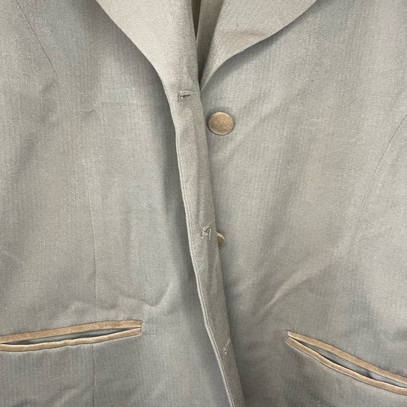 Velvet Collar Blazer + Vest Set - Picture 5 of 7